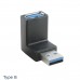 USB 3.0 Adapter | Right Angle USB-A Male to USB-A Female Adapter / Converter USB 3.0 Adapter | Right Angle USB-A Male to USB-A Female Adapter / Converter