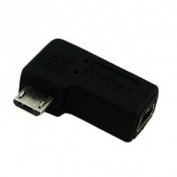 USB Adapter | Right Angle / 90 degree Micro USB Male to Mini USB Converter USB Adapter | Right Angle / 90 degree Micro USB Male to Mini USB Converter