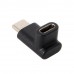 USB-C Adapter | 90° Right Angle USB-C Male to USB-C Female Adapter / Extender