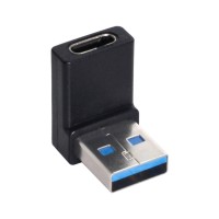 Right Angle USB 3.0 USB-A male to USB-C female Adapter Right Angle USB 3.0 USB-A male to USB-C female Adapter