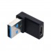 Right Angle USB 3.0 USB-A male to USB-C female Adapter Right Angle USB 3.0 USB-A male to USB-C female Adapter