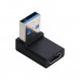 Right Angle USB 3.0 USB-A male to USB-C female Adapter Right Angle USB 3.0 USB-A male to USB-C female Adapter