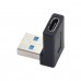 Right Angle USB 3.0 USB-A male to USB-C female Adapter Right Angle USB 3.0 USB-A male to USB-C female Adapter