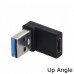 Right Angle USB 3.0 USB-A male to USB-C female Adapter Right Angle USB 3.0 USB-A male to USB-C female Adapter