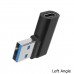 Right Angle USB 3.0 USB-A male to USB-C female Adapter Right Angle USB 3.0 USB-A male to USB-C female Adapter