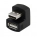 180 Degree Right-Angle U-Shape USB 2.0 USB A Male to USB A Female Adapter / Converter 180 Degree Right-Angle U-Shape USB 2.0 USB A Male to USB A Female Adapter / Converter