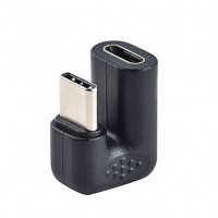 180 Degree Right Angle USB-C Male to USB-C Female U-Turn Adapter 180 Degree Right Angle USB-C Male to USB-C Female U-Turn Adapter
