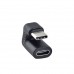 180 Degree Right Angle USB-C Male to USB-C Female U-Turn Adapter 180 Degree Right Angle USB-C Male to USB-C Female U-Turn Adapter