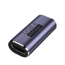 USB4 USB Type C female to female Straight in-line Adapter (Support 100W Power / 40Gbps / 8K Video) USB4 USB Type C female to female Straight in-line Adapter (Support 100W Power / 40Gbps / 8K Video)