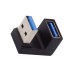 180 Degree Right Angle USB 3.0 (10G bps) USB Type-A (USB-A) Male to USB Type-A (USB-A) Female Adapter 180 Degree Right Angle USB 3.0 (10G bps) USB Type-A (USB-A) Male to USB Type-A (USB-A) Female Adapter