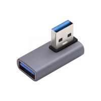 10G bps 90-degree Left / Right Angle USB 3.0 A Male to USB-A Female Adapter / Converter / Connector 10G bps 90-degree Left / Right Angle USB 3.0 A Male to USB-A Female Adapter / Converter / Connector