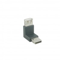 Right Angle USB-A Male to USB-A Female Converter / Adapter