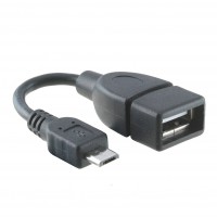Super Short USB Micro Male to USB A Female OTG Cable Super Short USB Micro Male to USB A Female OTG Cable