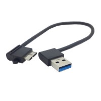 90 degree Right Angle USB 3.0 USB A Male to USB 3.0 Micro USB Male Cable / Adapter 90 degree Right Angle USB 3.0 USB A Male to USB 3.0 Micro USB Male Cable / Adapter