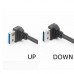 90 degree Right Angle USB 3.0 USB A Male to USB 3.0 Micro USB Male Cable / Adapter 90 degree Right Angle USB 3.0 USB A Male to USB 3.0 Micro USB Male Cable / Adapter
