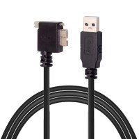 Right Angled USB 3.0 Micro USB to USB 3.0 USB A Data Cable for Cameras / USB Equipments Right Angled USB 3.0 Micro USB to USB 3.0 USB A Data Cable for Cameras / USB Equipments