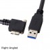 Super Long Right Angled USB 3.0 Micro USB to USB 3.0 USB A Data Cable for Cameras / USB Equipments Super Long Right Angled USB 3.0 Micro USB to USB 3.0 USB A Data Cable for Cameras / USB Equipments