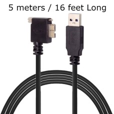 Super Long Right Angled USB 3.0 Micro USB to USB 3.0 USB A Data Cable for Cameras / USB Equipments Super Long Right Angled USB 3.0 Micro USB to USB 3.0 USB A Data Cable for Cameras / USB Equipments
