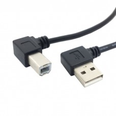 Super Short Right Angle USB-A Male to Right Angle USB-B Male Printer / Scanner / Fax / Copier Cable Super Short Right Angle USB-A Male to Right Angle USB-B Male Printer / Scanner / Fax / Copier Cable