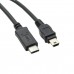 Super Short USB Type C (USB-C) Male to USB 2.0 Mini USB Male Cable Adapter