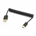 Coiled Retractable (Strecheable) USB-C Extension Cable (USB-A male to USB-C male) Coiled Retractable (Strecheable) USB-C Extension Cable (USB-A male to USB-C male)