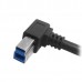 Panel Mount USB 3.0 Type-B to Right Angle USB 3.0 Type-B Cable for Printers / Hard Drives Panel Mount USB 3.0 Type-B to Right Angle USB 3.0 Type-B Cable for Printers / Hard Drives