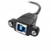 Panel Mount USB 3.0 Type-B to Right Angle USB 3.0 Type-B Cable for Printers / Hard Drives Panel Mount USB 3.0 Type-B to Right Angle USB 3.0 Type-B Cable for Printers / Hard Drives