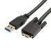 Panel Mount USB 3.0 Micro USB male to USB A male Extension Cable for Data Sync and Charging Panel Mount USB 3.0 Micro USB male to USB A male Extension Cable for Data Sync and Charging