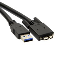 Panel Mount USB 3.0 Micro USB male to USB A male Extension Cable for Data Sync and Charging Panel Mount USB 3.0 Micro USB male to USB A male Extension Cable for Data Sync and Charging