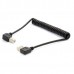 1M/3.3ft (Max.) Coiled Stretchable Right Angle USB-A Printer Cable (USB-A to USB-B Extension Cable) 1M/3.3ft (Max.) Coiled Stretchable Right Angle USB-A Printer Cable (USB-A to USB-B Extension Cable)