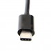 Super Short Panel Mount USB-C Printer Cable (USB-C to USB-B Extension Cable)