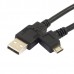 Super Long 16 Feet / 5 Meter Ultra Long Left-Angled / Right Angled Micro USB Extension Cable (USB-A to Micro USB Extender Cord)