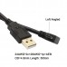 Left-Angled / Right Angled Micro USB Extension Cable (USB-A to Micro USB Extender Cord)