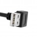 Super Short Down Angled / Up Angled USB-B Printer Cable (USB-A to USB-B Extension Cable)