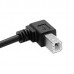 Super Short Down Angled / Up Angled USB-B Printer Cable (USB-A to USB-B Extension Cable)