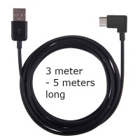 Super Long 90° Right Angle USB-C Charge Cable (USB-A to Right Angle USB-C Extension Cable) Super Long 90° Right Angle USB-C Charge Cable (USB-A to Right Angle USB-C Extension Cable)