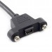 28mm Pitch Panel Mount USB Mini Male to USB Mini Female Extension Cable / Extender Cord 28mm Pitch Panel Mount USB Mini Male to USB Mini Female Extension Cable / Extender Cord