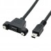 28mm Pitch Panel Mount USB Mini Male to USB Mini Female Extension Cable / Extender Cord 28mm Pitch Panel Mount USB Mini Male to USB Mini Female Extension Cable / Extender Cord