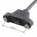 Panel Mount USB Micro Male to USB Micro Female Extension Cable Panel Mount USB Micro Male to USB Micro Female Extension Cable