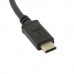 Panel Mount USB-A Female to USB-C Male OTG Cable / USB-C Male to USB-A Female On-the-Go Cable