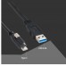 Super Long Single Screw Locking USB-C (USB 3.1 / USB Type C) to USB 3.0 Type A Cable
