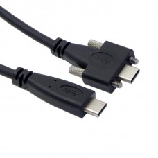 Panel Mount USB-C Male to USB-C Male Extension Cable