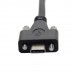 Panel Mount USB-C Male to USB-C Male Extension Cable