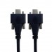Dual Screw Locking Panel Mount USB-C Male to Panel Mount USB-C Male Extension Cable (USB-C to USB-C)