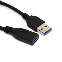 USB 3.0 Type-A to USB 3.1 Type-C Male Super Short Data Cable / Adapter Cable USB 3.0 Type-A to USB 3.1 Type-C Male Super Short Data Cable / Adapter Cable