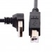 Super Short Down-Angled / Up-Angled USB-A to USB-B Printer (Fax / Copier / Scanner) Cable