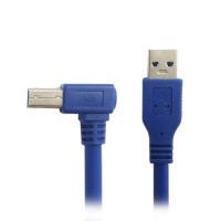 Right Angle USB 3.0 USB-B Male to USB 3.0 USB-A Male Extension Cable for Printer / Hard Disk / Scanner Right Angle USB 3.0 USB-B Male to USB 3.0 USB-A Male Extension Cable for Printer / Hard Disk / Scanner