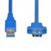 Super Short Panel Mount USB-A male-female Extension Cable / Adapter Cable / Extender Super Short Panel Mount USB-A male-female Extension Cable / Adapter Cable / Extender