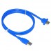 1M 3.3ft Long Panel Mount USB-A male-female Extension Cable / Adapter Cable / Extender