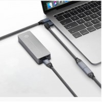 Super Short Right Angle USB-C Male to Female Extender Cable Super Short Right Angle USB-C Male to Female Extender Cable